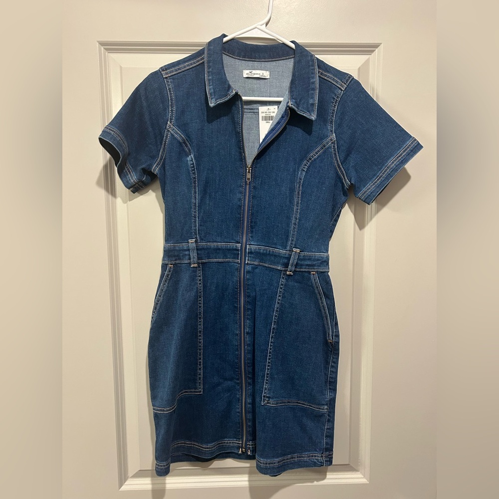 Hollister Blue Denim Dress Size Small